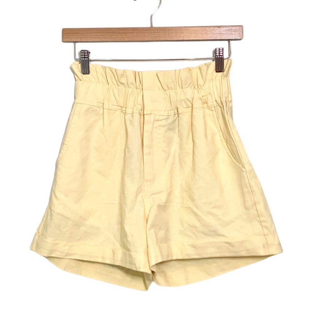 O.p.t. Anthropologie One Pretty Time High-Waisted Yellow Shorts Size XS NWT